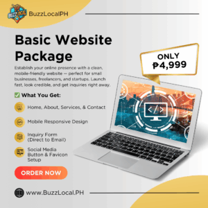 🖥️ Basic Website Package – ₱4,999+