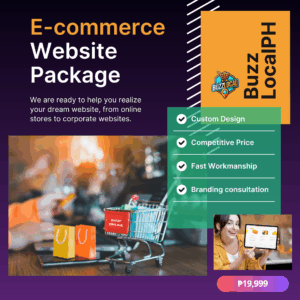 🛒 E-Commerce Website Package – ₱19,999+