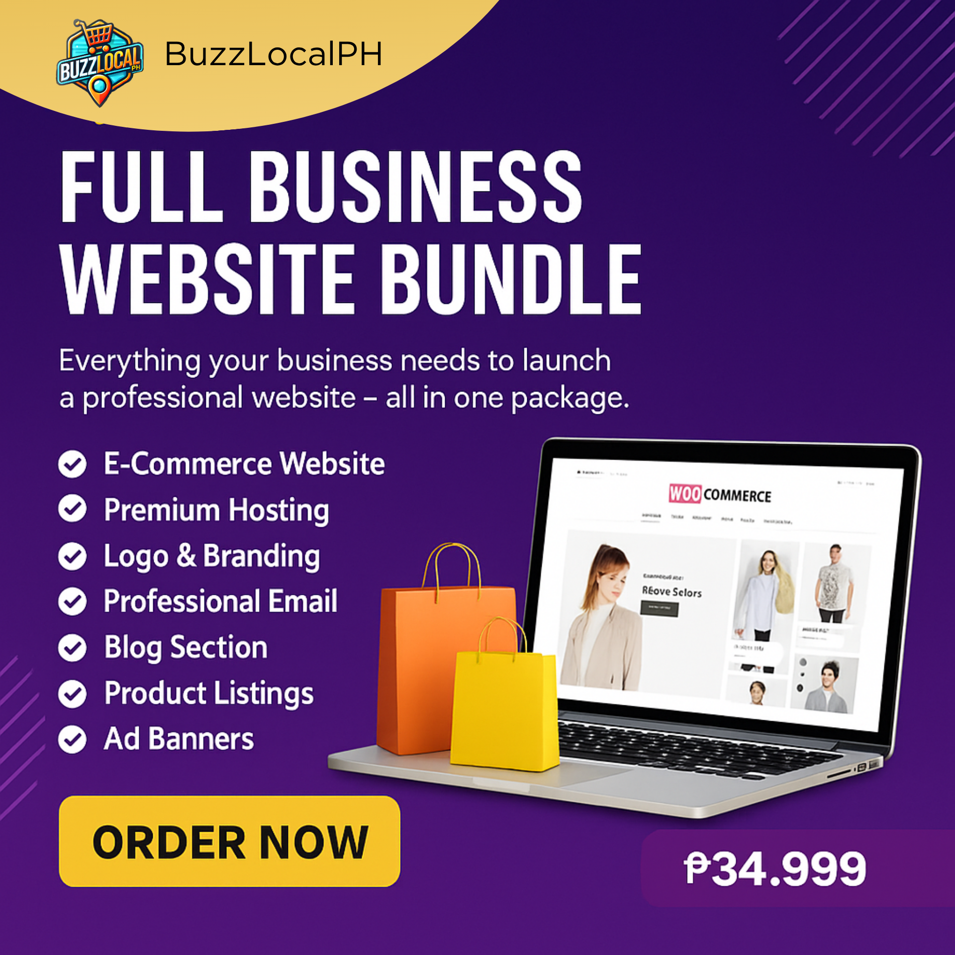 💼 BuzzLocalPH Full Business Website Bundle – ₱34,999